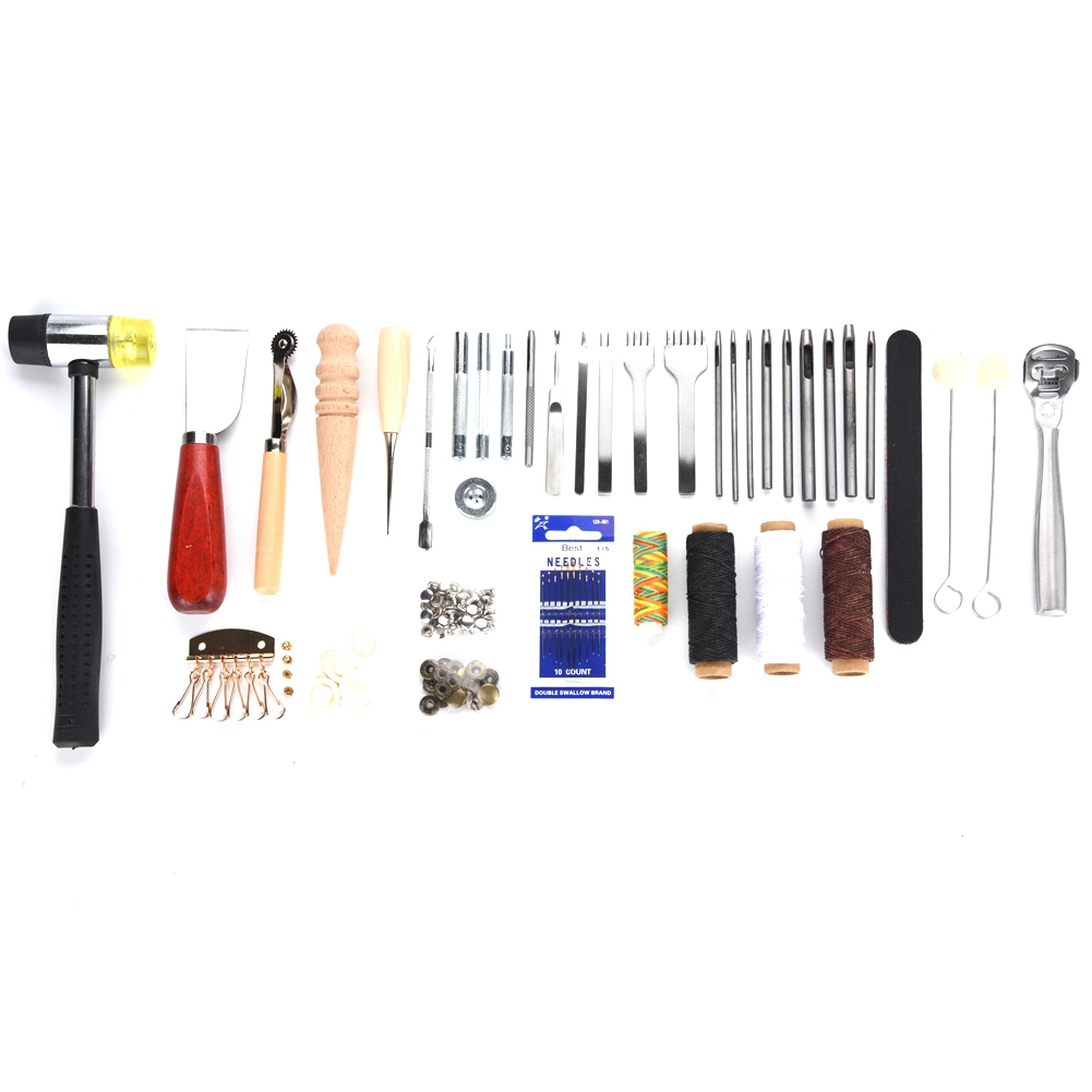 42PCS Leather Craft Tools Set  - огляд і ціна Groover Stitching Tool