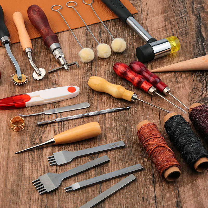 Leather Craft Tool Kit Leather - огляд і ціна Groover Stitching Tool